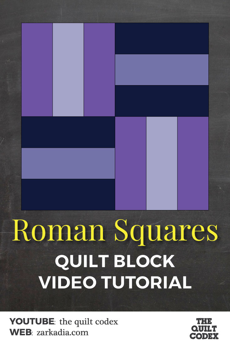 roman squares quilt block
