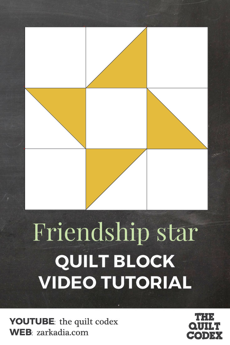Friendship star quilt block tutorial