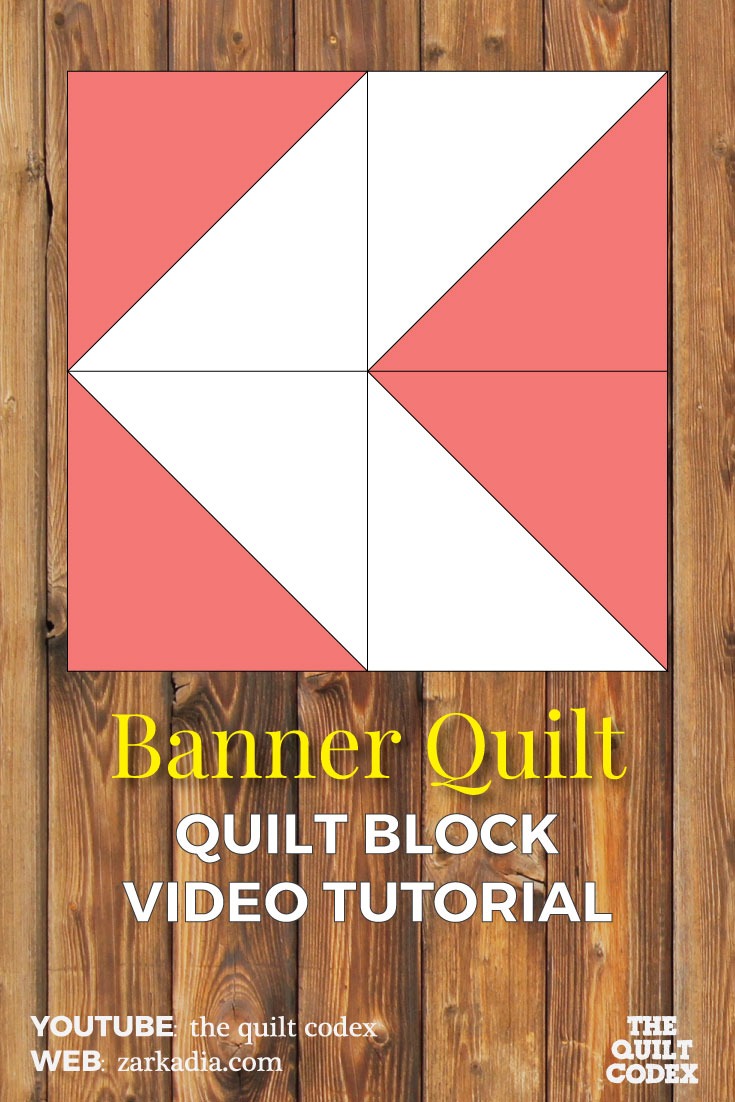 banner quilt block tutorial